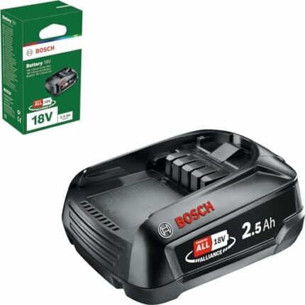 Bosch 18V 2.5 Ah Replacement Lithium-Ion Battery PBA, Compatible with Tools from the Green DIY POWER FOR ALL 18V System
