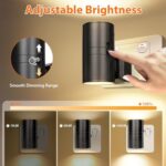 Ufanore 4 Pack Night Light Plug in, LED Night Lights with Auto Dusk to Dawn Sensor, Adjustable Brightness 0-100LM, Soft White 3000K, Kid Night Lights for Bedroom, Kitchen, Hallway, Stair, with AU Plug - Image 4