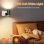 Ufanore 4 Pack Night Light Plug in, LED Night Lights with Auto Dusk to Dawn Sensor, Adjustable Brightness 0-100LM, Soft White 3000K, Kid Night Lights for Bedroom, Kitchen, Hallway, Stair, with AU Plug - Image 5