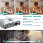 Ufanore Under Cabinet Light 2 Pack, 140 LED Wireless Rechargeable Motion Sensor Closet Light Bar with Large Capacity Battery, 3 Colors Dimmable Strip Night Light for Kitchen Wardrobe Cupboard(40 cm) - Image 2